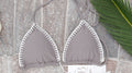 CROCHET TITANIUM BIKINI TOP