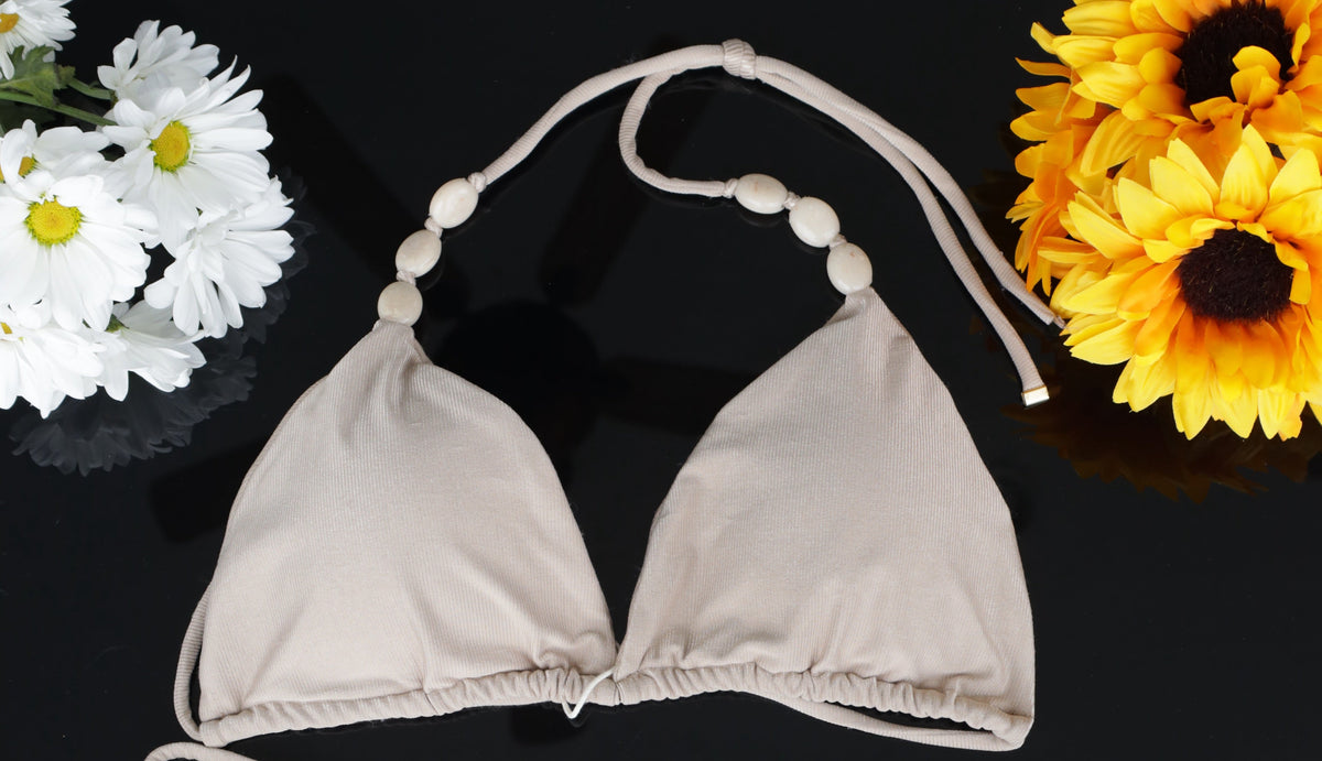 BEADS TITANIUM BIKINI TOP
